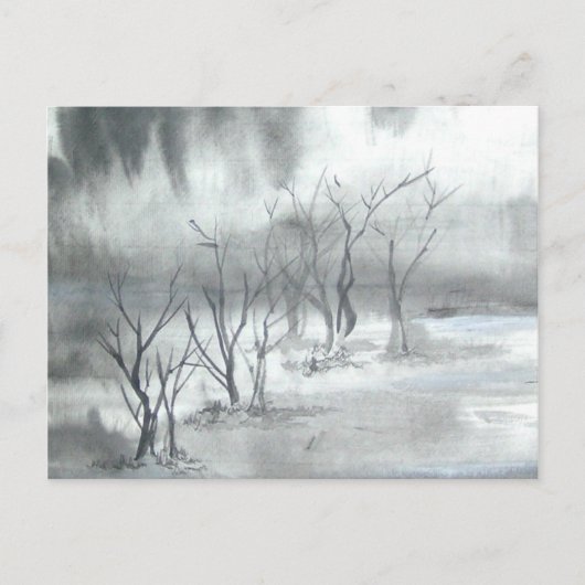 冬のワンダーランドはがき ポストカード (正面)