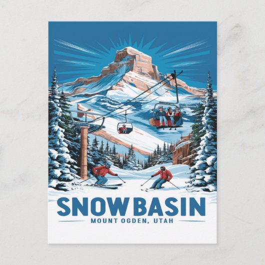 冬のワンダーランドアットスノーベイスン ポストカード (正面)