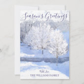 冬のワンダーランドクリスマスの写真 シーズンカード (正面)