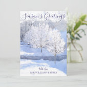 冬のワンダーランドクリスマスの写真 シーズンカード (スタンド正面)