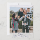 冬のワンダーランドクリスマスの写真 シーズンカード (裏面)