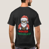 冬のワンダーランドクリスマススカル Tシャツ (裏面)