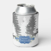 冬のワンダーランドクールクリスマス – 青 缶クーラー (缶正面)