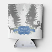 冬のワンダーランドクールクリスマス – 青 缶クーラー (正面)