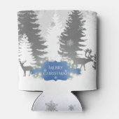 冬のワンダーランドクールクリスマス – 青 缶クーラー (裏面)