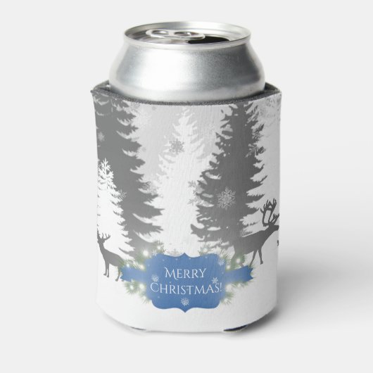 冬のワンダーランドクールクリスマス – 青 缶クーラー (缶裏面)