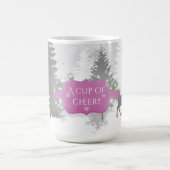 冬のワンダーランドコーヒーマグ – マゼンタ コーヒーマグカップ (中央)