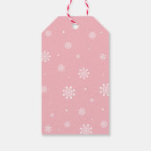 冬のワンダーランドサンキュースノーモアメッセージカード ギフトタグ (裏面)