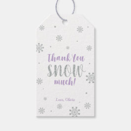 冬のワンダーランドサンキュースノーモアメッセージカード ギフトタグ