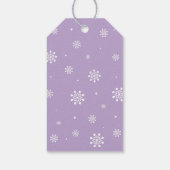 冬のワンダーランドサンキュースノーモアメッセージカード ギフトタグ (裏面)