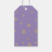 冬のワンダーランドサンキュースノーモアメッセージカード ギフトタグ (裏面)