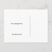 冬のワンダーランドサンタとミセス・クロース・クリスマス ポストカード (裏面)