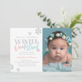 冬のワンダーランドシルバーピンクブルー1日撮影 招待状 (スタンド正面)