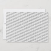 冬のワンダーランドシルバーピンク第1誕生日の写真 招待状 (裏面)