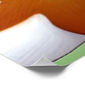 冬のワンダーランドシーンの鹿 ポスター (角)