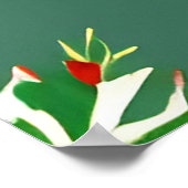 冬のワンダーランドシーンの鹿 ポスター (角)