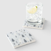 冬のワンダーランドスカンジナビアの石コースター ストーンコースター (横)