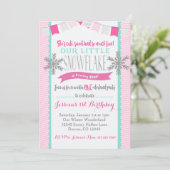 冬のワンダーランドスノーフレーク招待状ガール 招待状 (スタンド正面)