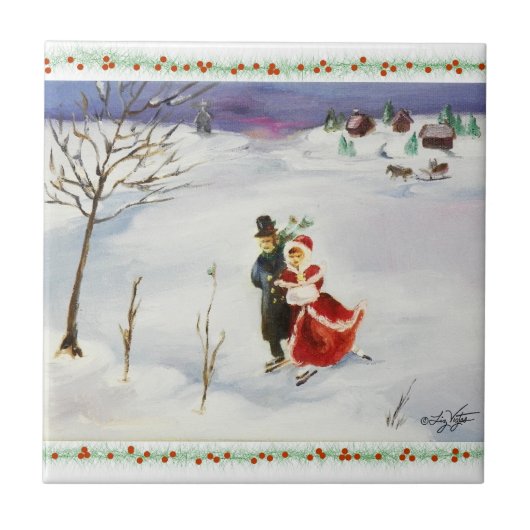 冬のワンダーランドタイル タイル (正面)