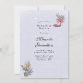 冬のワンダーランドダスティブルーブランチとバブリー 招待状 (正面)