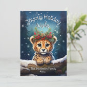 冬のワンダーランドチーターキュブジョウスクリスマス シーズンカード (スタンド正面)