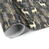 冬のワンダーランドディアギフト ラッピングペーパー (ロールコーナー)