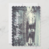 冬のワンダーランドハッピーホリデー カード (正面)