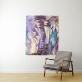 冬のワンダーランドパターンの自然マウンテンレイク タペストリー (インサイチュ)