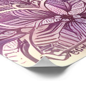 冬のワンダーランドパターンの自然マウンテンレイク ポスター (角)