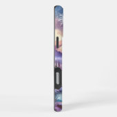 冬のワンダーランドパターンの自然マウンテンレイク iPhoneケース (右側面)