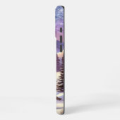 冬のワンダーランドパターンの自然マウンテンレイク iPhoneケース (左側面)