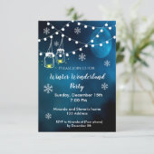 冬のワンダーランドパーティの招待状ナイトブルームーン 招待状 (スタンド正面)