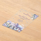 冬のワンダーランドフェアユタールキンセアニラ アクリル招待状 (レイダウン)