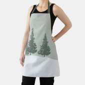 冬のワンダーランドフォレストの木 エプロン (インサイチュ)