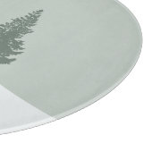 冬のワンダーランドフォレストの木 カッティングボード (角)