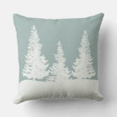 冬のワンダーランドフォレストの木 クッション (裏面)