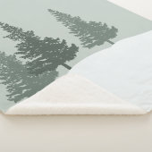 冬のワンダーランドフォレストの木 シェルパブランケット (3/4)