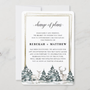 冬のワンダーランドフォレスト   の結婚計画の変更 招待状