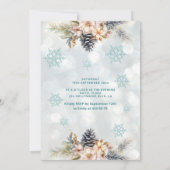 冬のワンダーランドフローラ愛らしいドレス甘い16 招待状 (裏面)