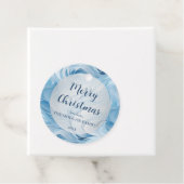 冬のワンダーランドブルー霜の降りたパターン フェイバータグ (インサイチュ)