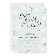 冬のワンダーランドベビー外の冷たいシャワー