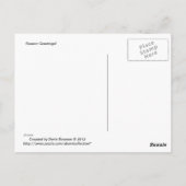 冬のワンダーランドホッキョクグマ ポストカード (裏面)