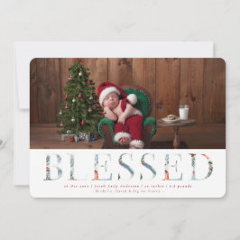 冬のワンダーランドホリデー誕生のお知らせ シーズンカード