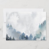 冬のワンダーランドボーイ1歳の誕生日 招待状 (裏面)