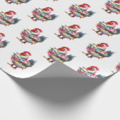 冬のワンダーランド動物 ラッピングペーパー (角)