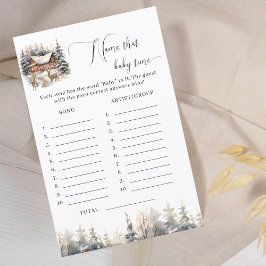 冬のワンダーランド名そのベビーチューンベビーシャワー