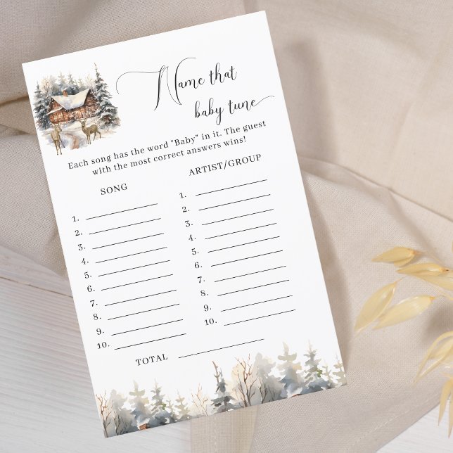 冬のワンダーランド名そのベビーチューンベビーシャワー (クリエイターアップロード済み)