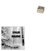 冬のワンダーランド名タグ | ピネコンと赤 ラバースタンプ (押印)