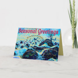 冬のワンダーランド四季折々のご挨拶 シーズンカード