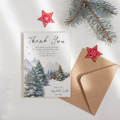 冬のワンダーランド外は寒い男女兼用 サンキューカード